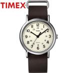TIMEX タイメックス 腕時計 WEEKENDER ウィークエンダー T2N893 クオーツ 時計 ウォッチ レザーベルト ブラウン