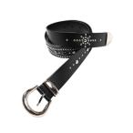 JieDa WIDE STUDS BELT BLACK / 2025AW ジエダ スタッズベルト トレンド 本革
