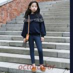 子供服キッズ女の子トップス長袖ブラ...