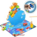 Yahoo! Yahoo!ショッピング(ヤフー ショッピング)木製パズル 4IN1 木製おもちゃ ひもとおし バランスゲーム パズル かわいい 魚おもちゃ マグネット 釣りゲーム 男の子 女の子 カラフル クリスマス おもちゃ