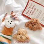 Airpods pro ケース 韓国 シリコン モコモコ 犬 ケース エアポッド エアーポッズ カバー 大人 かわいい おしゃれ イヤホンケース 女性 第一世代 第二世代