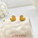 Yahoo! Yahoo!ショッピング(ヤフー ショッピング)ピアス レディース S925シルバー アヒル かわいい 動物 アニマル トレンド イエロー ガーリー 小さい キャラクターピアス あひるピアス かわいいデザインピアス