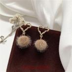 Yahoo! Yahoo!ショッピング(ヤフー ショッピング)S925シルバー レディース ピアス ふわふわ 韓国 ハートボアボールピアス 2021 新作