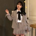 卒業式 スーツ 女の子 韓国 制服 入学式 スーツ 女の子 ピアノ発表会 スーツ 女の子 卒服 卒園式 キッズ フォーマルスーツ 子供スーツ 上下セット グレ