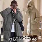 90%ダウン ダウンコート 観戦 スポーツ 野外 ロング ベンチコート 大きめ ゆったり 厚い 極暖 暖かい 真冬 フード付き ダウンジャケット 黒 グレー