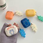 airpods pro ケース イヤーカバー かわいい クマ 熊 4色 シリコン キャラクター おしゃれ お洒落 耐衝撃 落下防止 キャラ 可愛い