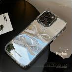 iPhone15 ケース iPhone13 iPhone14 Plus Pro Max プロ マックス 12 11 スマホ 携帯 アイホン アイフォン カバー おしゃれ 鏡付き リボン