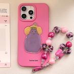 スマホケース 可愛いiPhone16スマホケース 韓国 ストラップ付 かわいい スマホカバー ハンドストラップ アイフォンケース スマホケース おしゃれ