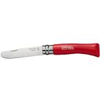 Opinel(オピネル) ラウンドティップステンレス#7/レッド 41491  フォールディングナイフ ナイフ マルチツール フィッシングナイフ
