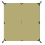 EVERNEW(エバニュー) タープ TC2 ECQ202  スクエア型タープ テント タープ キャンプ大型シェルタータープ