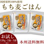 もち麦ごはん 120g×2食入×3袋 お試し特価 送料無料 新潟県産はねうまもち使用
