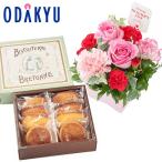 母の日 花 2026 生花アレンジメントB & ブルトンヌ スイーツセット ｜5/7-10のあいだに順次お届け※沖縄・離島へは届不可(MD)