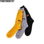 タイトブース TBPR TIGHTBOOTH LABEL LOGO SOCKS White TIGHTBOOTH x WHIMSY SOCKS  ウィムジー 靴下 ソックス