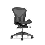 Hermanmiller Aeron Chair REMASTERED Lite（アーロン リマスタード ライト）/グラファイトカラーベース/ポスチャーフィット/アームレス/ペリクル：グラファ