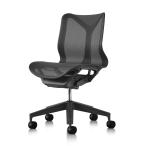 Herman Miller コズムチェア(Cosm)ローバック/フレーム&ベース:グラファイト/アームレス(肘掛なし)/キャスター:カーペット用(BKS)/EGP