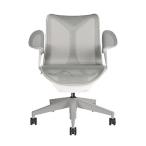 Herman Miller コズムチェア(Cosm)ローバック/フレーム:スタジオホワイト/リーフアーム/張地(インターセプトサスペンション)カラー:ミネラル/ベース