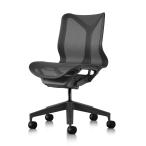Herman Miller  コズムチェア（Cosm）ローバック／フレーム＆ベース：グラファイト／アームレス（肘掛なし）／張地：グラファイト