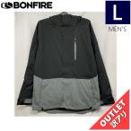 ショッピングoutlet 【OUTLET】 BONFIRE ETHER SHELL JKT カラー:BLACK Lサイズ  メンズ スノーボード スキー ジャケット JACKET アウトレット