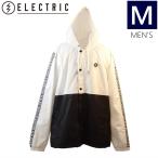 ◇ 21-22 ELECTRIC LINE HOOD JACKET WHITE Mサイズ エレクトリック スノーボードウェア ラインフードジャケット コーチジャケット風 タウンウェア 型落ち