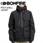 * BONFIRE PITCH SHELL JACKET BLACKbon fire сноуборд одежда сноуборд жакет мужской 24-25 Япония стандартный товар 2024-2025