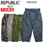[ скорейший предварительный заказ товар ]* 26-27 REPUBLIC WIDE EAZY PANTlipa желтохвост k сноуборд одежда мужской сноуборд широкий легкий брюки PANT Япония стандартный товар 