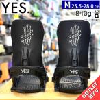 【ラスト1点】 【OUTLET】 24-25 YES SELECT カラー_BLACK Mサイズイエス メンズ スノーボード バインディング 型落ち