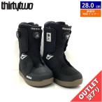 【OUTLET】24-25 THIRTYTWO LASHED DOUBLE BOA X VOLCOM BLACK GUM 28cm サーティーツー ラッシュド メンズ 日本正規品