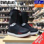 【ラスト１点】 【OUTLET】24-25 THIRTYTWO LASHED DOUBLE BOA CRAB GRAB BLACK WHITE RED 27cm サーティーツー ラッシュド メンズ