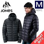 【アウトレット】◎ JONES RE-UP DOWN RECYCLE HOODIE JKT STEALTH BLACK Mサイズ メンズ スノーボード インナーダウン 24-25