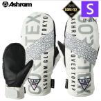 *25-26 S размер 26 Ashram PROFILE LOGO MITT цвет :OFF WHITE унисекс S размер ashu Ram лыжи сноуборд 