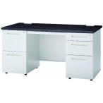 井上金庫 ODS-147_2-2 オフィスデスク 事務机 スチールデスク W1400*D700*H700MM 両袖2段-2段机  3色から選べる天