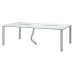 井上金庫 UTS-S2412 テーブル ミーティングテーブル 会議用テーブル  コンセントボックス付き  W2400*D1200*H700M