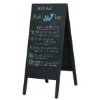 馬印   木製A型案内板 BLACK BOARD 板面寸法W450×H900MM WA450K