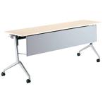 コクヨ  配送・組立・設置込    ミーティングテーブル リーフライン KT-PS1200M10N パネル付き棚付き 奥行45CM ホワイトナチ