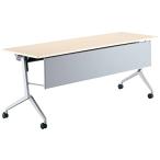 コクヨ  配送・組立・設置込    ミーティングテーブル リーフライン KT-PS1201M10N パネル付き棚付き 奥行60CM ホワイトナチ