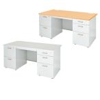 デスク オフィスデスク 事務机 両袖机 W1400 D700 H700 パソコンデスク ワークデスク 事務デスク 事務用デスク 両袖デスク Y-OFD-147W