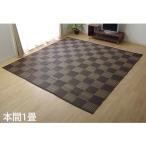 イケヒコ ポリプロピレンラグ ウィード 本間1畳 (95.5×191cm) ブラウン WED95191