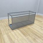 ショッピング傘立て 傘立て 60本用 ビジネスフィット 折りたたみ式 業務用 大容量 プラチナシルバー 中古 AA-878885B