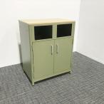  waste basket storage counter dumpster high counter cabinet type green used AG-864556B