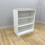  открытый стеллаж rekto линия небо с табличкой steel шкаф офис oka пятно белый б/у CO-883481B