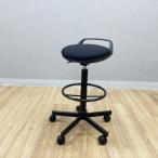  Inoue сейф высокий стул счетчик стул подниматься и опускаться тип BTB с роликами черный б/у IH-880391B