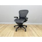  Herman Miller Aaron стул B модель стандартный подкачка сиденья есть AE112AWB локти есть офис стул HermanMiller черный б/у IO-883102B