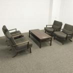 Karimoku гарнитур для гостиной диван 5 позиций комплект Brown б/у RS-880698B