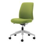 ショッピングコクヨ オプティ オフィスチェア ロー 本体ホワイトグレー 脚ホワイトグレー 背座ライトオリーブ 肘無 C02-W102CU-E1Q4Q41 コクヨ