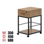 LIVING HOUSE× офис com ensemblebase L T I 1 уровень Wagon офисные передвижные тумбы боковой Wagon тумбочка на колесах из дерева цилиндр таблеток ширина 350× глубина 450× высота 600mm