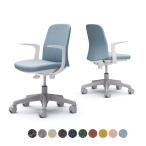 CD23BW ライブス エントリーチェア Lives Entry Chair コンパクトタイプ オフィスチェア 固定肘 ホワイトボディ インターロック ナイロンキャスター (オカムラ)