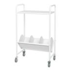 ブックラックワゴン(天板付)BR-1LT 本立 ブックラック ワゴン ファイル 大型キャスター