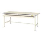 山金工業 ワークテーブル 150シリーズ 固定式 ワイドキャビネット付 SUP-1575W-WW 幅1500×奥行750×高さ740mm