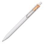 三菱鉛筆 ゲルインクボールペン ユニボールワン 0.38mm オフホワイト マンゴーオレンジ UMNS38.54 uni UMN-S-38