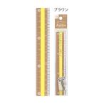 クツワ KUTSUWA モジサシ定規 16cm ブラウン KB033BR